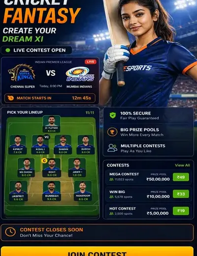 Hero11 (hero11) fantasy cricket & matchday visual 3